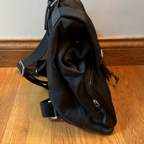 Coach Black Leather Nylon Mercer Backpack - Picture 11 of 13